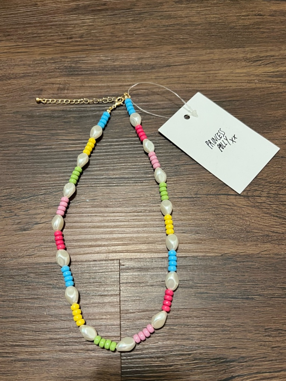 Princess Polly Multi-Color Beaded Coastline Necklace